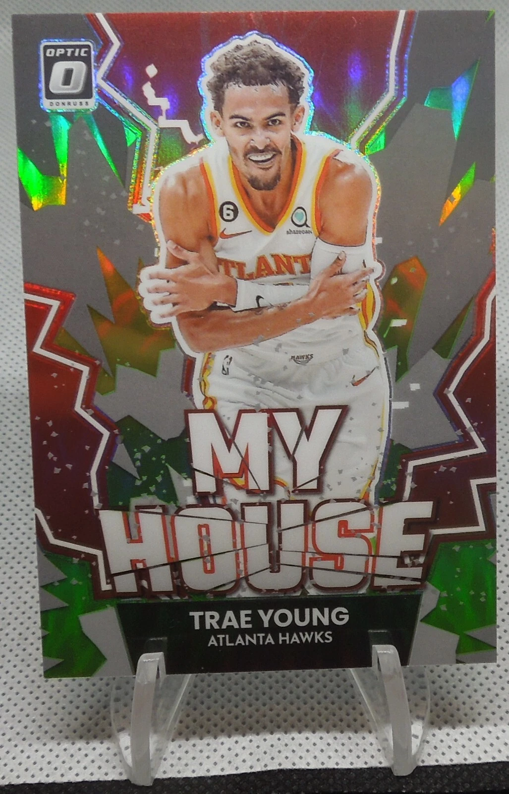 2022-23 Panini Donruss Optic - My House Lime Green Prizm #7 Trae Young /149!