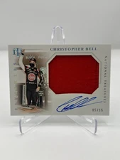 2021 PANINI NATIONAL TREASURES RACING CHRISTOPHER BELL 05/15 FINISHERS PATCH AUT