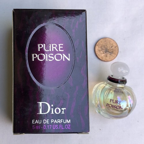 💝MINIATURE Original Formula PURE POISON Dior EDP 5ml Mini Perfume New In Box - Picture 3 of 5