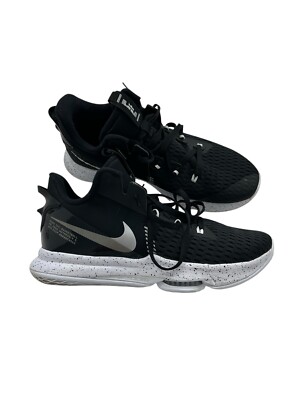 Mens Size 15 US Nike LeBron Witness 5 Black Metallic Silver 2020 CQ9380-001