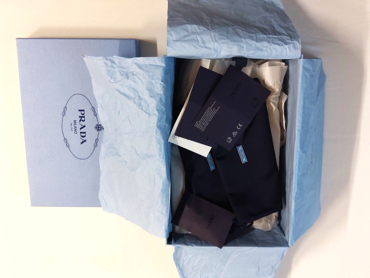 Authentic Prada Empty Shoe Box Light Blue 12