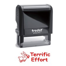 Custom Self Inking Teacher Stamp Terrific Effort Reward Stamp 3/4 x 1-7/8