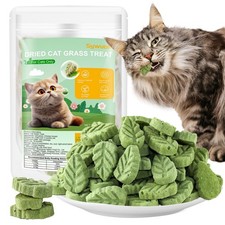 100g/3.52oz Cat Grass Treats, Cat Grass Teething Stick for Hairball Remove an...