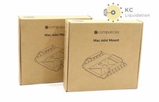 Lot of 2x Compulocks Maclocks MMEN76 Mac Mini Security Mount Enclosure Silver 