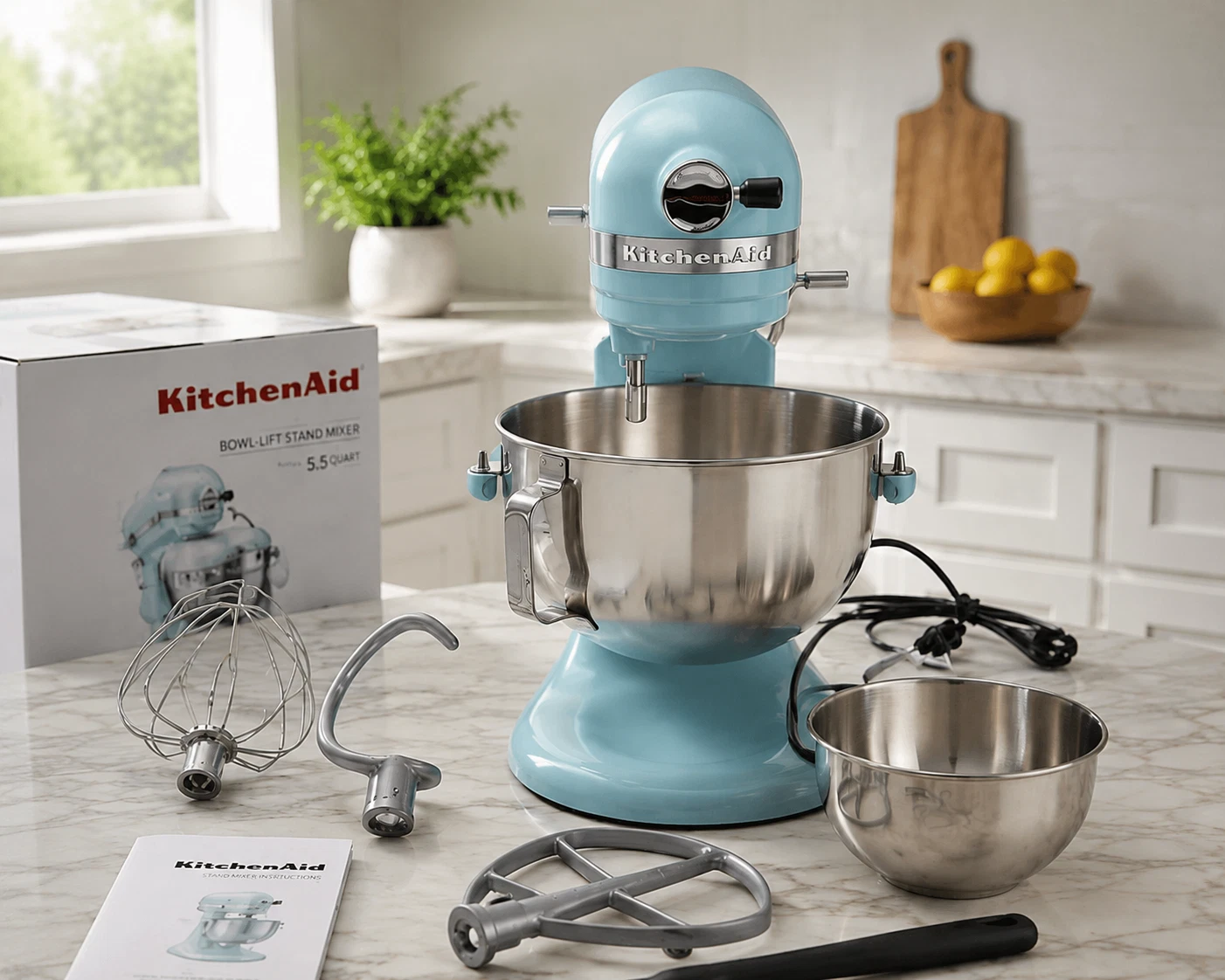 KitchenAid 5.5 Qt Bowl Lift Stand Mixer Mineral Water Blue Open Box
Opens in a new window or tab