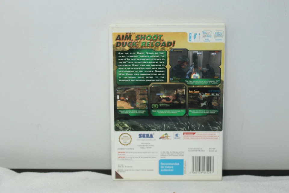 Ghost Squad (Nintendo Wii, 2007) Complete In Box - FAST-POST au-seller✅✅ - Image 2 of 3