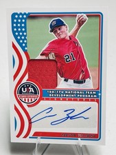 2025 Panini Stars And Stripes Carson Bolemon Auto Relic Card NTS-CB USA Baseball