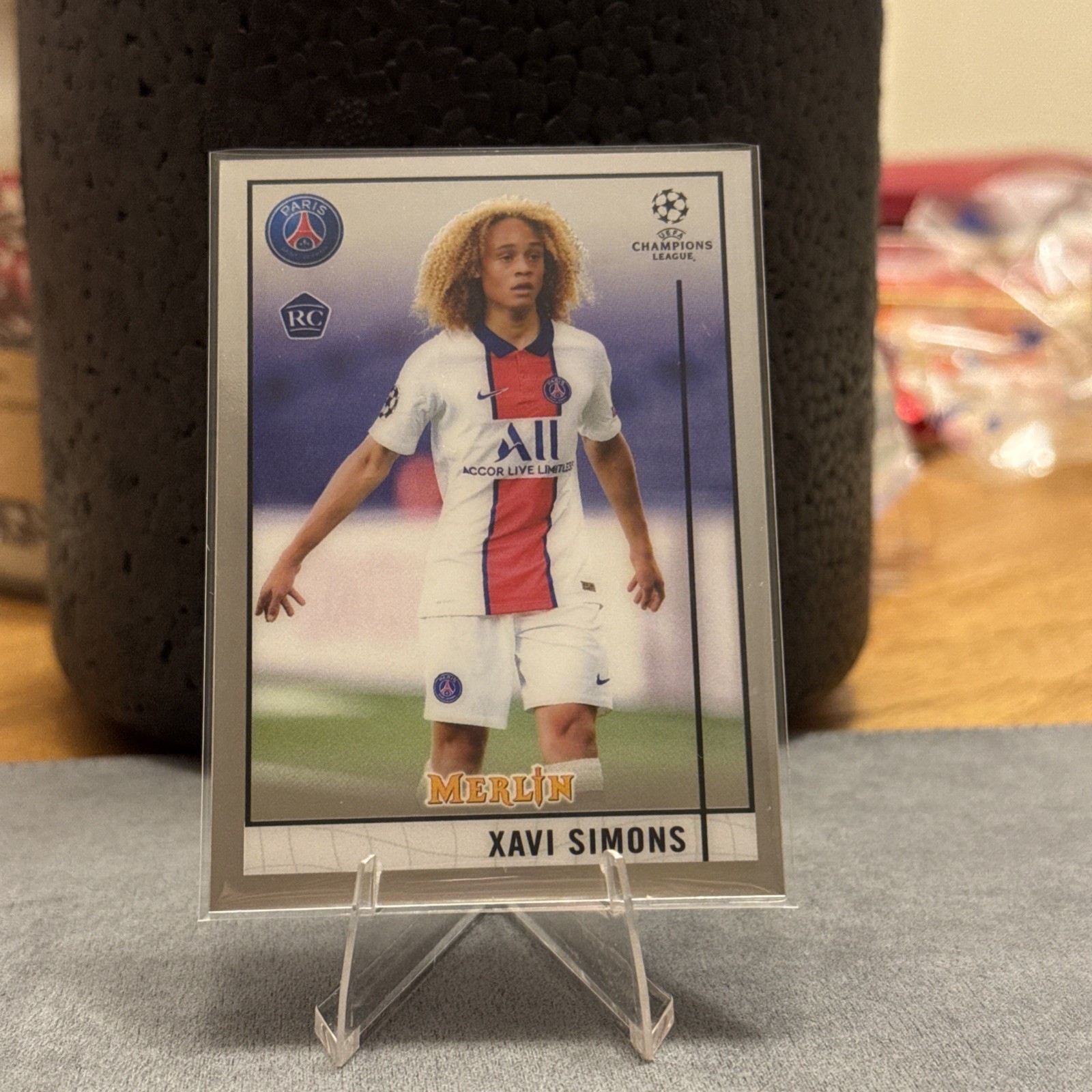 2020-21 Topps Merlin Collection Chrome UCL - Xavi Simons #87 (RC)