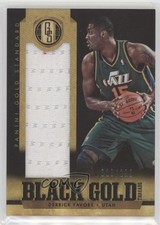 2012-13 Panini Gold Standard Black Gold Threads 19/199 Derrick Favors #89 0am1