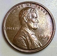 1969-D Lincoln Memorial Penny