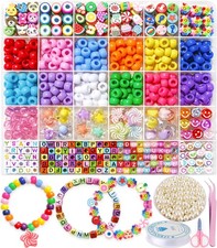 MontoSun Bead Bracelet Making Kit, Friendship Bracelets 5 inches, colorful