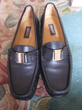 Bally Navy Blue Tempest Loafers Shoes - NEW Size 38 EU Size 5 UK