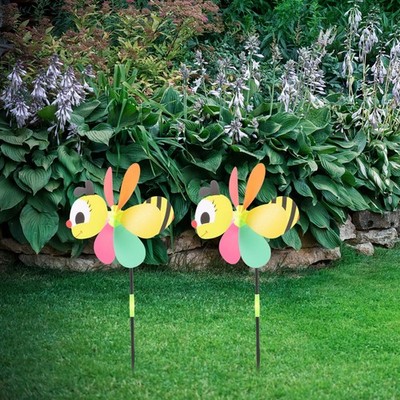 3 Pcs 3d Windbetriebene Windrad Garten Libellen-windmühlen Spielzeug