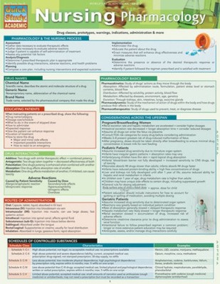 Krankenpflege-Pharmakologie (schnelles Studium: akademisch) von Barcharts [Wandchart]