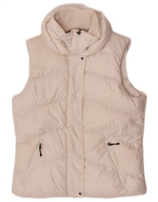 Nike Womens Hooded Padded Gilet UK 12/14 Medium White Polyester DD10
