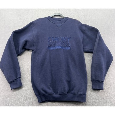 VTG Santee HVYWT Sweatshirt Emory Business School Navy Blue Mens Medium USA