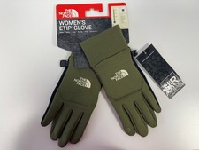 The North Face Women's Etip Gloves Burnt Olive Green Size Medium/Large