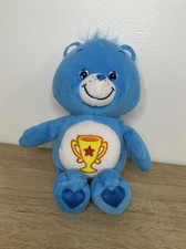 Vintage 2003 Care Bears Champ Care Bear Plush Blue Toy