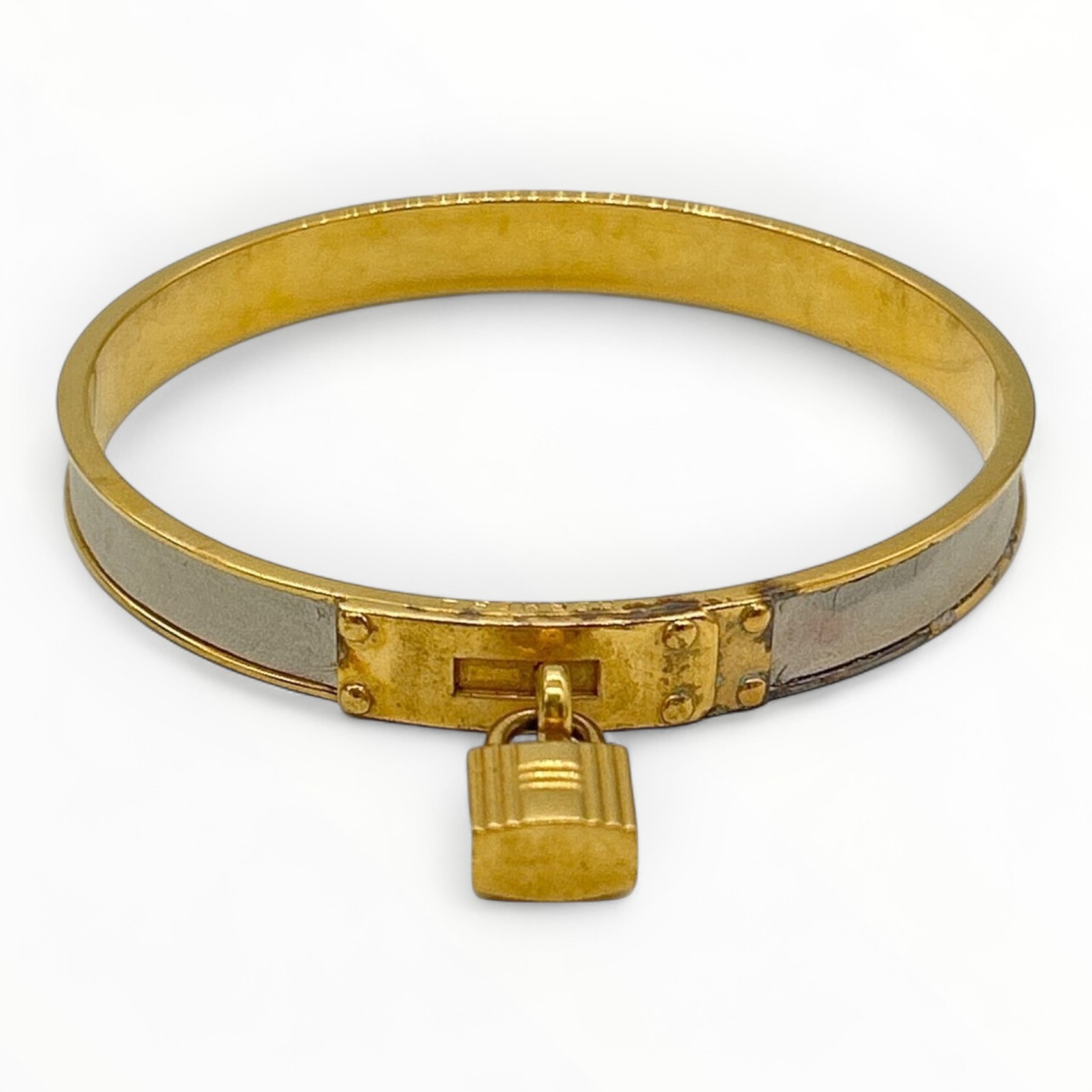 HERMES Authentic Chain Bangle Bracelet 6959-image