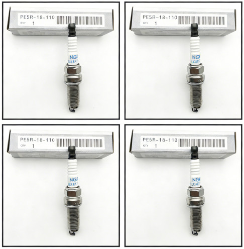 4PC PE5R-18-110 ILKAR7L11 New NGK Iridium Spark plugs Fits For Ngk Mazda 3 6 CX3