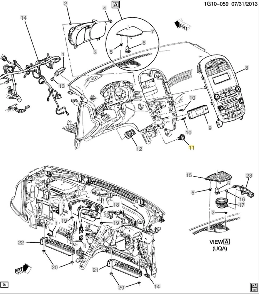 Interruptor de arranque del motor sin llave Chevrolet Malibu LTZ 2016 Malibu Limited 2013-2015 Foto 2 de 4