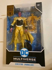 McFarlane Yellow Lantern Sinestro Parallax DC Multiverse Gold Label