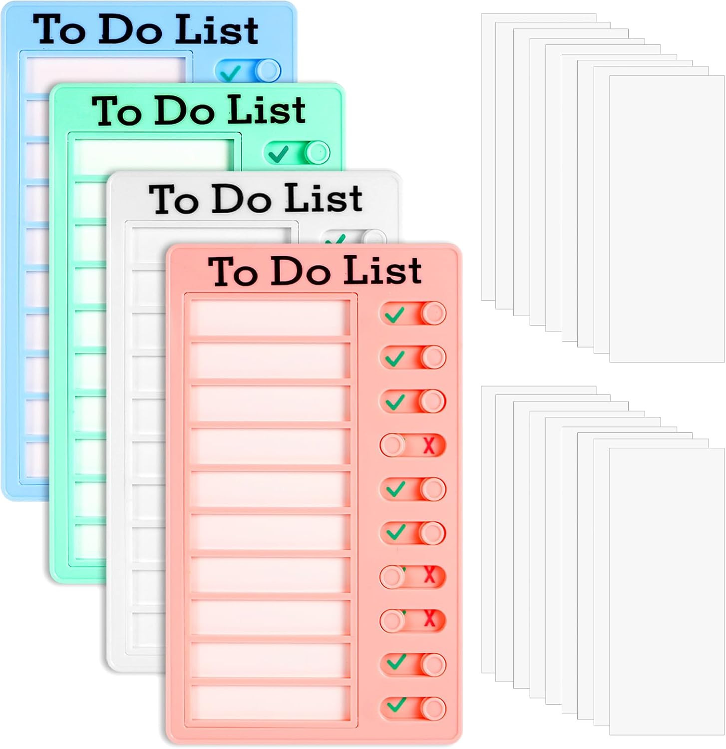 Chores Chart For Kids 4Pcs To Do List Checklist Board Detachable Reusable Daily