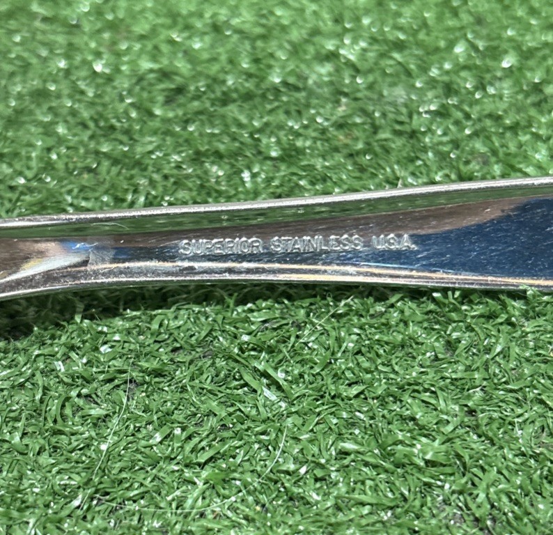 Vintage Superior Stainless Triple Star Serving Fork Spork