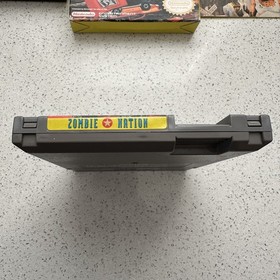 Zombie Nation COMPLETE (CIB) Nintendo NES AUTHENTIC TESTED WORKING CLEAN