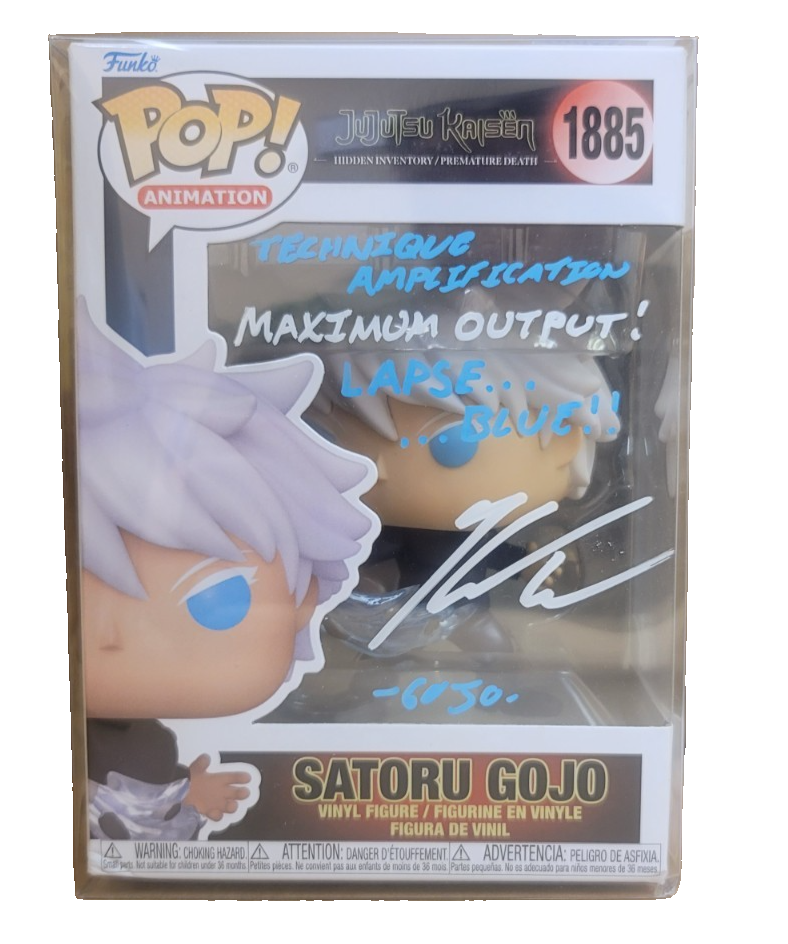 satoru様 Funko Pop! Jujutsu Kaisen - Satoru Gojo #1885 QUOTE + SIGNED by