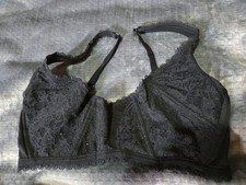 Vintage Victoria Secret L Lace Under Bust Bustier Black