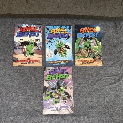 Axel & Beast Series Books 1-4 Paperback Books Bott Kane Miller Publishing Usborn