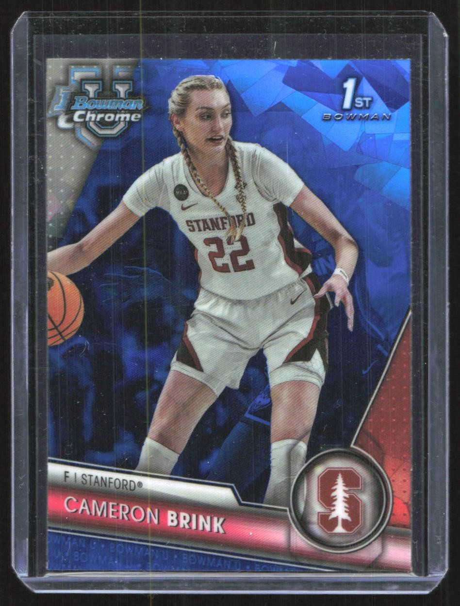 2023-24 Bowman University Chrome Sapphire Cameron Brink Stanford Cardinal #75