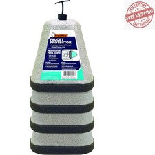 Easy-Install Foam Faucet Covers - 4 Pack, Eco-Friendly Gray Winter Solution