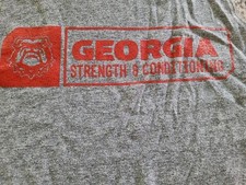Georgia Bulldogs Strength and Conditioning Large Tank Used  18.5 X 20