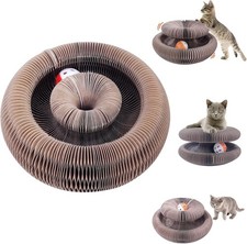 Accordion Magic Organ Cat Scratching Board Toy Kitty Kurlz Ball Scratch Pad