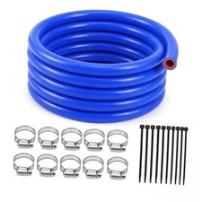 3/8" ID Silicone Heater Hose 10ft with Clamp Nylon Zip Ties, Coolant 3/8",10ft