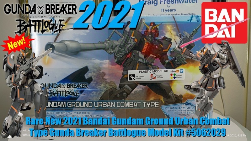 NEW 2021 Bandai Gundam Ground Urban Combat Type Gunda Breaker Battlogue #5062029