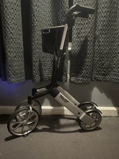 Walking Aid 4-Wheel Walker with Seat, Foldable Trust Make Let’s Go Out