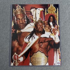 King Booker T 5X Champion WWE Signed Poster 11