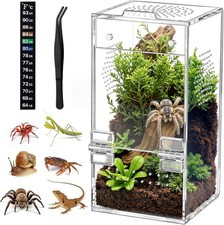 Jumping Spider Enclosure, Pre-Assembled Small 3.5" 3.5" 7" , Vertical