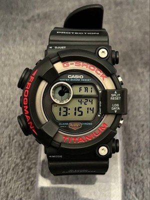 CASIO G-SHOCK DW-8200-1A FROGMAN Titanium 200m Digitaluhr Schwarz Gebraucht