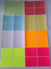 100  MIXED COLOURS SELF ADHESIVE STICKY LABELS