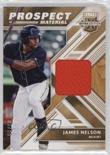 2018 Panini Elite Extra Edition Prospect Materials Gold 3/99 James Nelson 07ke