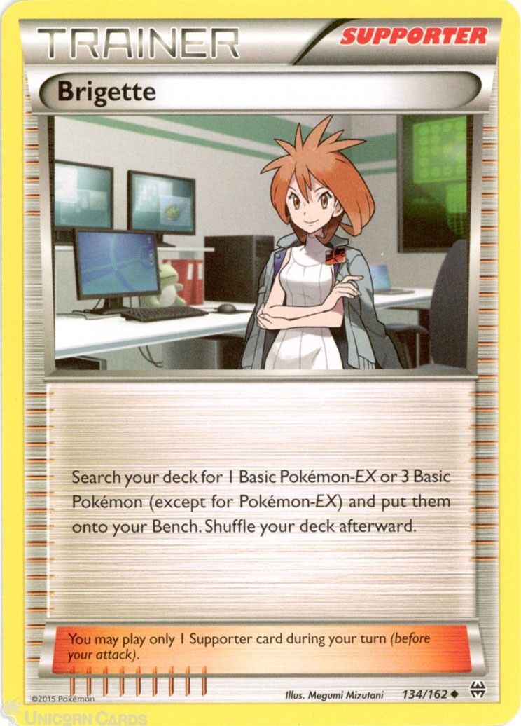 Brigette 134/162 : Uncommon Mint/Near Mint Pokemon Card : XY08: BREAKthrough