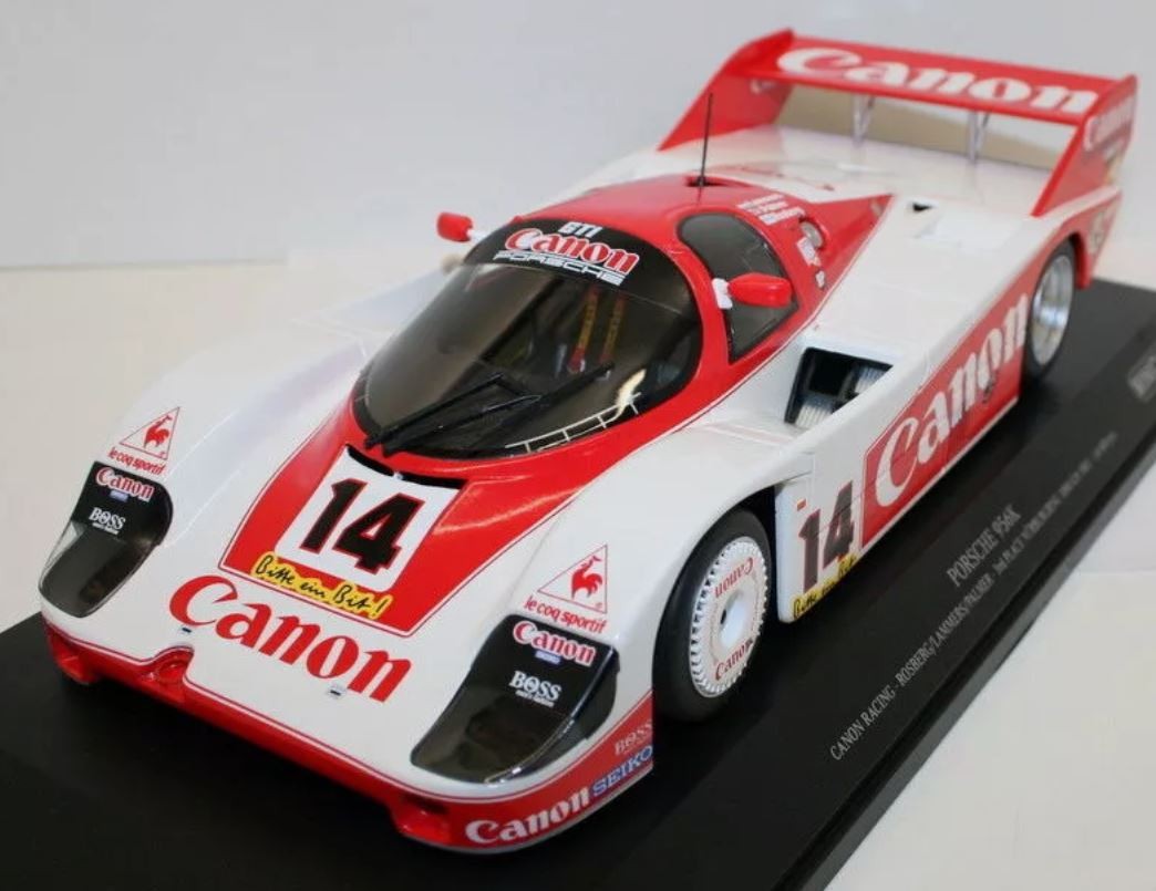 MINICHAMPS PORSCHE 956K Canon Racing miniature haut de gamme 1/18 pour vitrine