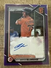New Listing2024 Bowman Prospect Autographs Purple #PPRA-BE Bryce Eldridge Auto /250