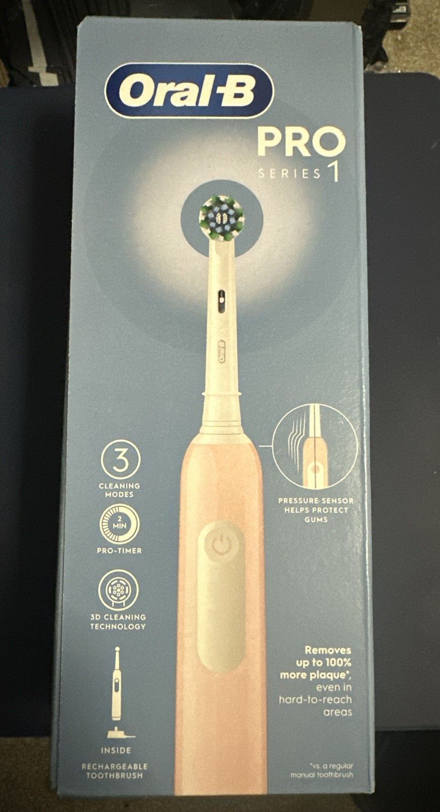Oral-B Pro Series 1 Pink Electric Toothbrush Sealed 3D Cleaning, Timer, Sensor