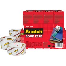3m Scotch Book Tape - 1.5" Width X 15yd Length - 3" Core - Removable - 9 Roll -