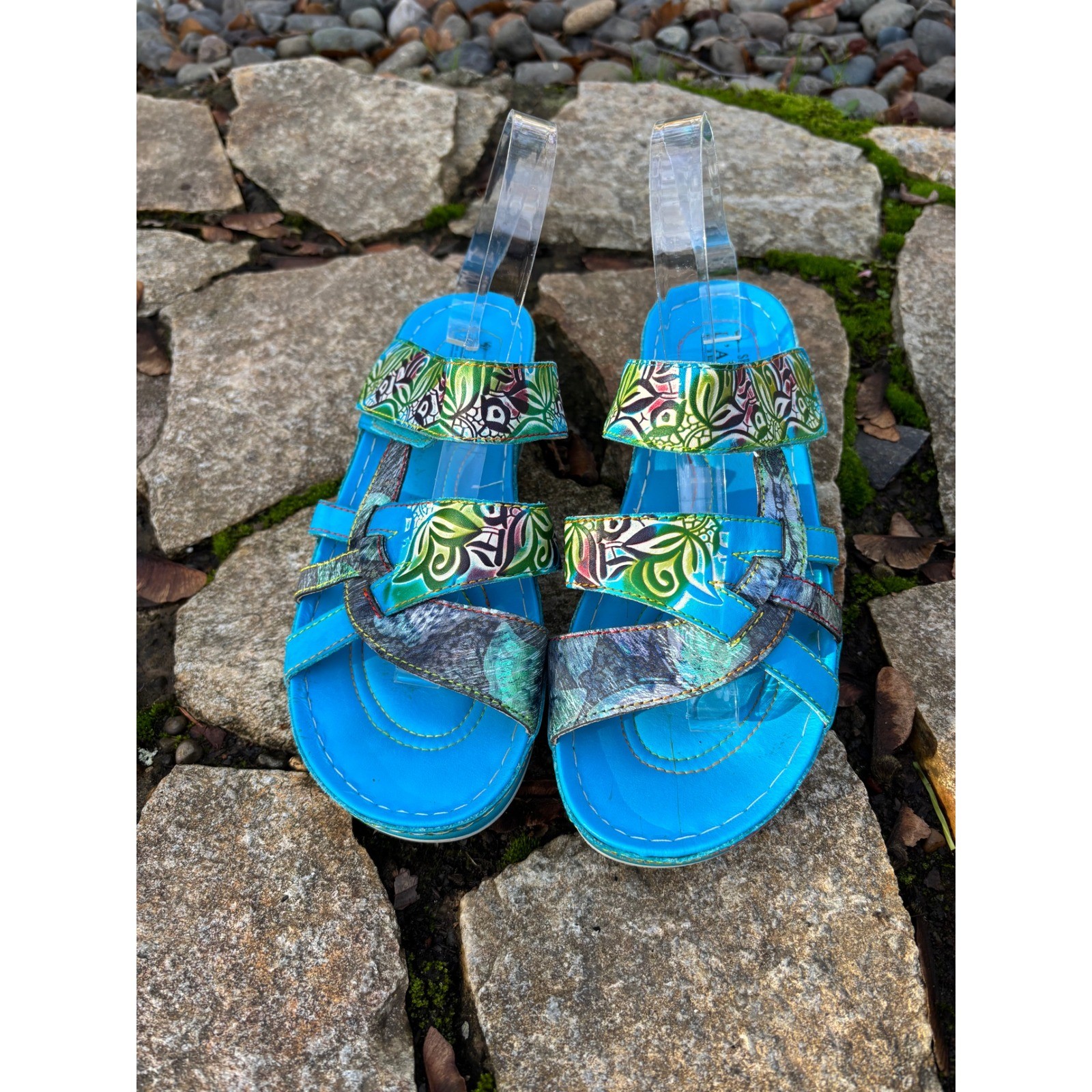 L'Artiste by Spring Step Caiman Sandals Shoes Women's Size 9 US 40 EU